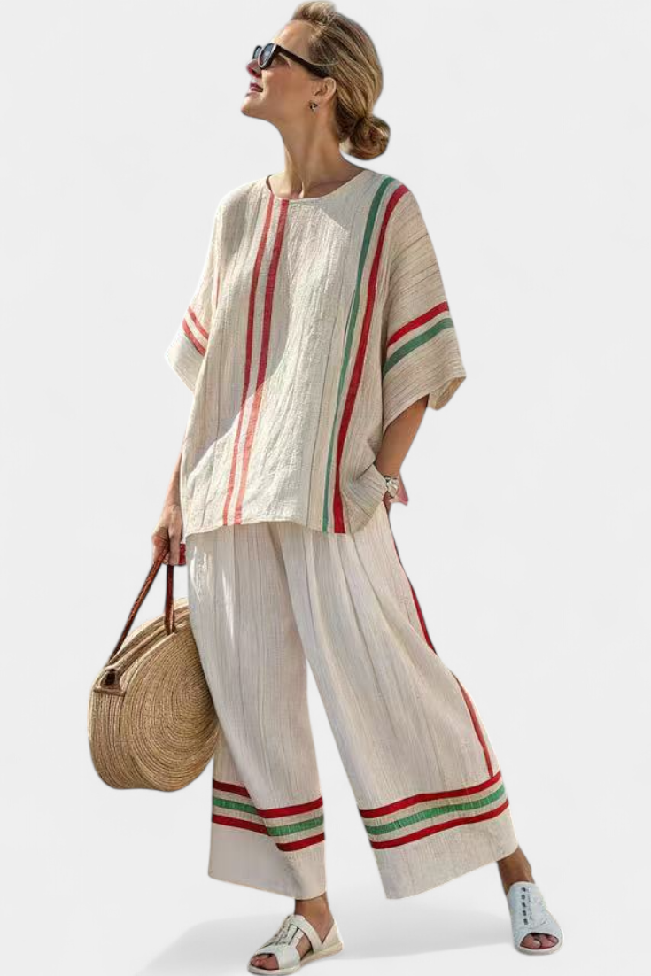 Paloma | Conjunto de Pantalón Boho Estampado
