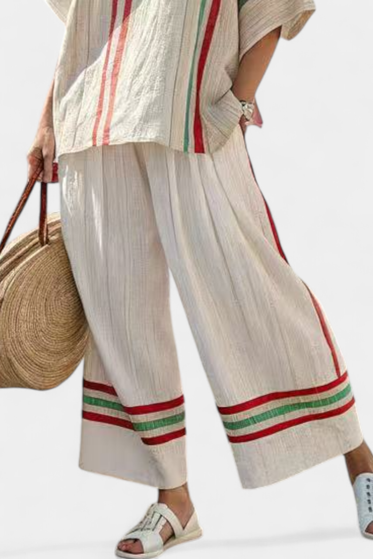 Paloma | Conjunto de Pantalón Boho Estampado