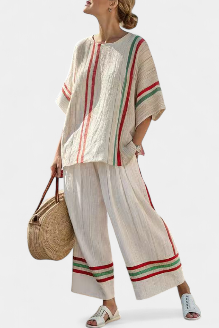 Paloma | Conjunto de Pantalón Boho Estampado