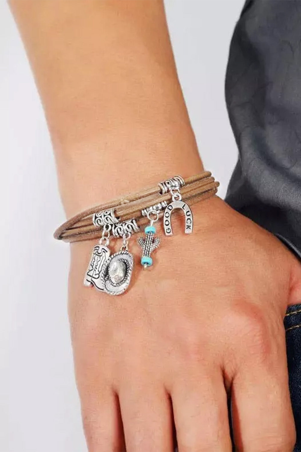 Silvia | Pulsera Multicapa Cactus de la Suerte