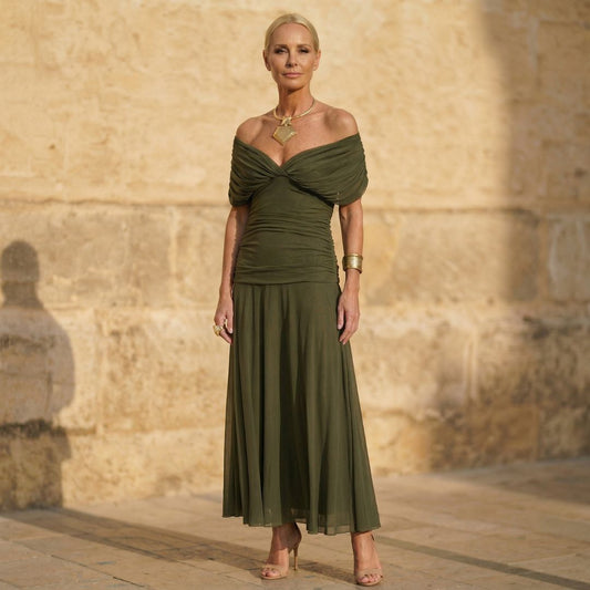 Lucía | Vestido verde elegante
