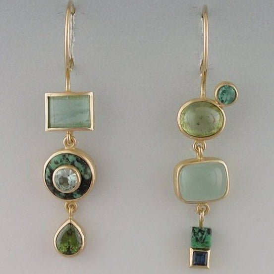Verónica | Pendientes Vintage Verdes