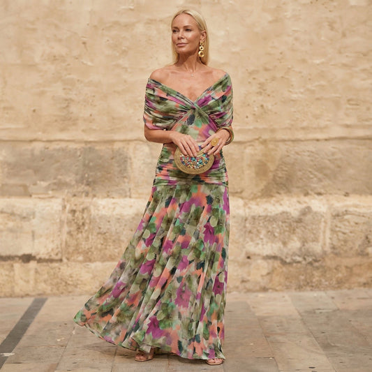 Pilar | Vestido elegante multicolor