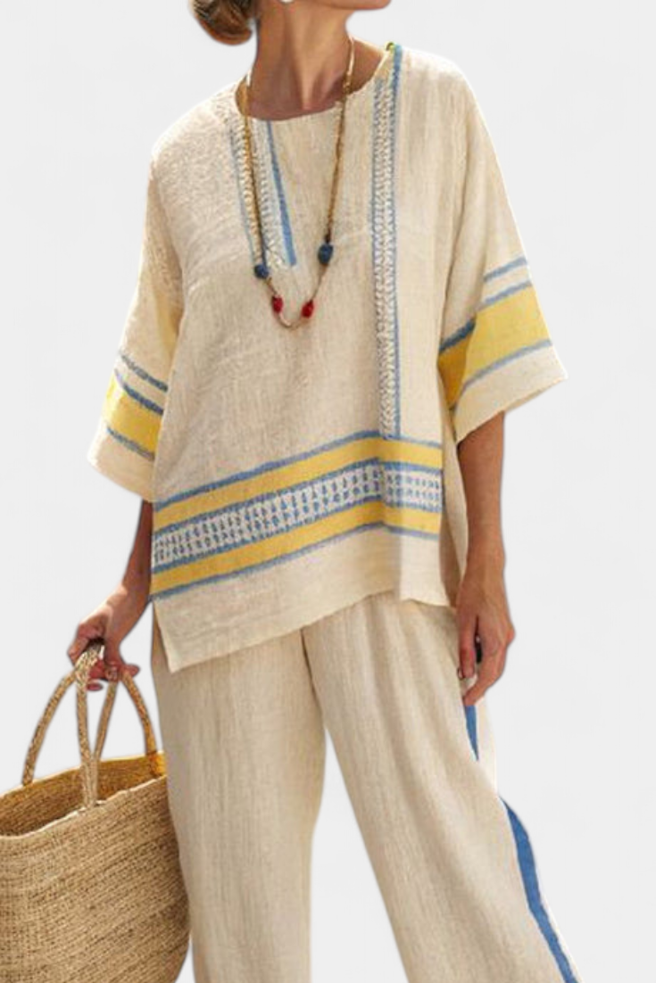 Virginia - Conjunto de Pantalón de Lino